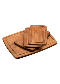 Schneidebrett Kesper "Brett aus FSC zertifiziertem Bambus", braun, B:28,5cm H:5,2cm L:38cm, Bambus, Schneidebretter, Schneidebrett