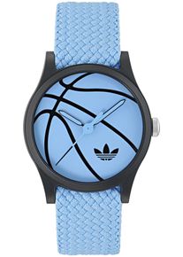 Quarzuhr adidas originals "GAME ONE", blau (hellblau), Armbanduhren, Damen, Quarzuhr, Armbanduhr, Herrenuhr, Damenuhr,Nylonarmband,wasserabweisend bis 5 bar