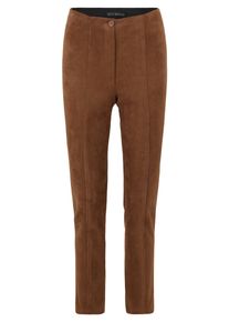 Outdoorhose Betty Barclay "Basic-Hose Slim Fit", Damen, Gr. 42, EURO, braun (classic nougat), Obermaterial: 95% Polyester PES. 5% Elasthan EL., Hosen Outdoorhose