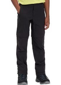Outdoorhose McKINLEY "JU.-ABZIPPHOSE AARON ZFF PNT B", Jungen, Gr. 176, N-Gr, schwarz night, Obermaterial: 94% Polyamid, 6% Elasthan, Hosen Outdoorhose, aus 4-Wege-Stretch-Material, mit DRY PLUS-Technologie, atmungsaktiv