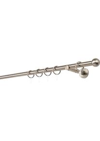 Gardinenstange mydeco "20mm Ball Wandtr&auml;ger 12 cm", braun (bronzefarben), L:150cm, Gardinenstangen, Gardinenstange