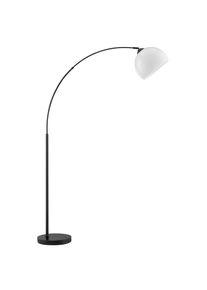 Brilliant Bogenlampe "Vessa - Bogenstehleuchte", schwarz, wei&szlig;, 1, &Oslash; 30cm H: 166cm, 1 Stk., Leuchten, Stehlampe Wohnzimmer, H 166 cm, B 122 cm, E27-Fassung, Bogenleuchte, Bogenlampe