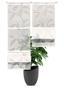 Magnetrollo Home Wohnideen "RANA" Gr. 1, wei&szlig;, B:30cm H:120cm, Ausbrenner, Obermaterial: 79% Viskose, 21% Polyester, Raffrollos, Magnetrollo, MAGNETROLLO SET,BAMBUSOPTIK,AUSBRENNER