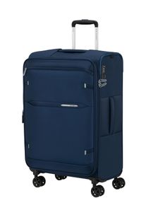Hartschalen-Trolley Samsonite "GOTWIST", Damen, Gr. B/H/T: 43cm x 68cm x 29cm 71 l, navy blau, Polyester, Koffer Hartschalen-Trolley, mit Teleskopgriff und mehreren Tragegriffen, innen aus Polyester