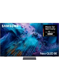 Samsung QLED-Fernseher "GQ75QN990FT QLED Mini LED-Fernseher", Energieeffizienz: G, schwarz, 75 &Prime;, Fernseher, 8K AI Upscaling Pro & Glare Free, Wireless One Connect Box, Art Store, QLED-Fernseher