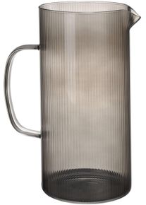 Sch&ouml;ner Wohnen Kollektion Karaffe "KARINA", schwarz, B:17cm H:22cm T:11cm &Oslash;:11cm, Glas, SCH&Ouml;NER WOHNEN-KOLLEKTION, Karaffen, Karaffe, Glaskaraffe, 1,7l mit geriffelter Oberfl&auml;che