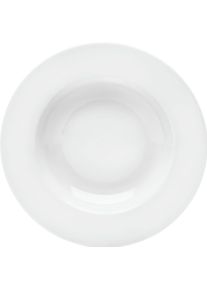 Suppenteller Van Well "Teller Set, Gourmet", wei&szlig;, B:22,5cm H:3,5cm L:22,5cm &Oslash;:22,5cm, Porzellan, Speiseteller, Suppenteller, sp&uuml;lmaschinenfest und mikrowellengeeignet, Porzellan, &Oslash; 22,5 cm