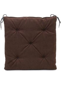 G&ouml;zze Sitzauflage G&Ouml;ZZE "Darco Uni" Gr. 1, braun (schoko), B:40cm H:4cm T:40cm, Polyester, Polsterauflagen, Sitzauflage, 1 St&uuml;ck, Ma&szlig;e: 40 x 40 x 4 cm, mit F&uuml;llung, mit Bindeb&auml;ndern