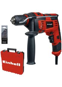 Schlagbohrmaschine Einhell "TC-ID 720/1 E Kit", schwarz (schwarz, rot), B:103mm H:340mm L:348mm, Bohrmaschinen, Schlagbohrmaschine, inkl. Koffer f&uuml;r universelle Aufbewahrung von Werkzeug und Zubeh&ouml;r