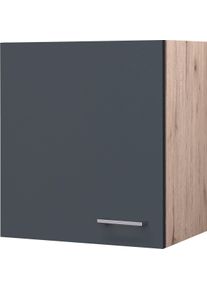 H&auml;ngeschrank Flex-Well "Morena", grau (basaltgrau, san remo eiche), B:50cm H:54,8cm T:32cm, Holzwerkstoff, Schr&auml;nke, H&auml;ngeschrank, (B x H x T) 50 x 54,8 x 32 cm