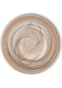 Speiseteller Leonardo "Teller ALABASTRO, 2er-Set", beige (beige, grau, schwarz, braun), H:1,5cm &Oslash;:21cm, Glas, Speiseteller, Speiseteller, Teller Set, aus geschleudertem Alabasterglas