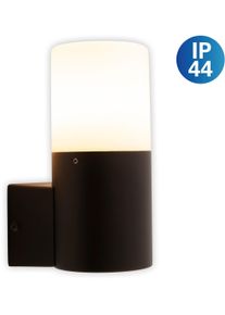 N&auml;ve Au&szlig;en-Wandleuchte N&Auml;VE "Torcia", schwarz, H:16,5cm T:10,5cm &Oslash;:7,6cm, Leuchten, Au&szlig;en-Wandleuchte, Aluminium schwarz 1 x E27 exkl. Leuchtmittel IP44
