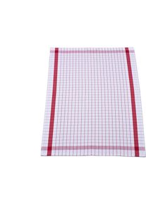 Geschirrtuch Ross "Exclusiv", rot, B:50cm L:70cm, 50% Baumwolle, 50% Leinen, Geschirrt&uuml;cher, Geschirrtuch, Karofond, 50% Baumwolle, 50% Leinen, 50x70 cm