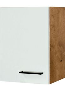 H&auml;ngeschrank Flex-Well "Vintea", beige (magnolia matt, lancelot oak), B:40cm H:54,8cm T:32cm, Holzwerkstoff, Schr&auml;nke, H&auml;ngeschrank, (B x H x T) 40 x 54,8 x 32 cm, mit Metallgriffen