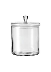 Vorratsdose Leonardo "Glasdose mit Deckel handgefertigt TOP 1,5 Liter transparent", bunt (transparent), Lebensmittelaufbewahrungsbeh&auml;lter, Vorratsdose