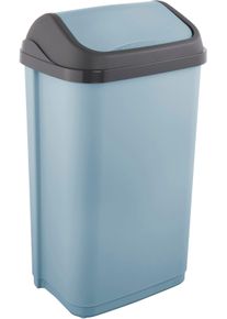 M&uuml;lleimer keeeper "swantje, Abfallbeh&auml;lter mit Schwingdeckel", blau (nordic blau), B:38,5cm H:66cm T:29cm, Kunststoff, M&uuml;lleimer, M&uuml;lleimer, 50 l, Made in Europe, 38,5 x 29 x 66 cm