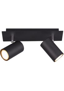 Trio LEUCHTEN Deckenleuchte "Marley", schwarz, 2, H: 15cm, Leuchten, Deckenlampe, Deckenleuchte