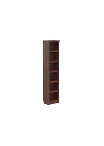 Bibliothek OTTO HOME "Riga - Set aus 5 Regalen in unterschiedlichen H&ouml;hen", dunkelbraun, B:200cm H:185cm T:29cm, Massivholz, Regale, Bibliothek, Breite/Tiefe je 40/29 cm,H&ouml;he 67 cm, 97 cm, 126 cm, 156 cm und 185 cm