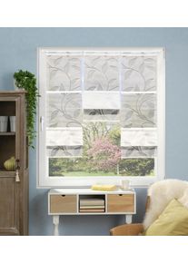 Magnetrollo Home Wohnideen "RANA" Gr. 1, wei&szlig;, B:30cm H:120cm, Ausbrenner, Obermaterial: 79% Viskose, 21% Polyester, Raffrollos, Magnetrollo, MAGNETROLLO,BAMBUSOPTIK,AUSBRENNER
