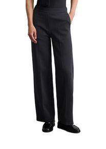 Marc O'Polo Jerseyhose MARC O'POLO, Damen, Gr. 42, N-Gr, deep night blau, Obermaterial: 78% Baumwolle, 18% Polyester, 4% Elasthan, regular fit lang, Hosen Jerseyhose, regular fit, weite Form, elastischer Bund