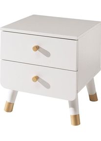 Nachttisch Vipack "Billy", wei&szlig; (satin wei&szlig;), B:43cm H:45,2cm T:40cm, Tische, Nachttisch