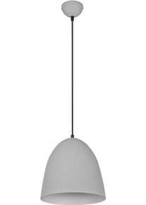 REALITY LEUCHTEN Pendelleuchte "Tilda", grau, 1, &Oslash; 25cm H: 150cm, 1 Stk., Leuchten, elegante H&auml;ngelampe, max 150cm h&ouml;henverstellbar, exkl 1xE27 max 40W, Pendelleuchte