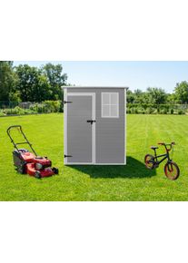 Ger&auml;tehaus Konifera "Gartenhaus Lugo", hellgrau, Polypropylen (PP), Ger&auml;teh&auml;user, Ger&auml;tehaus, Nagersicher und wasserdicht