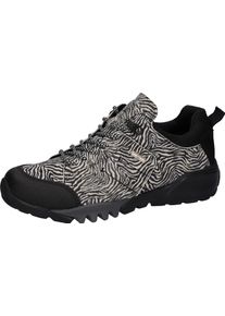 Waldl&auml;ufer Trekkingschuh WALDL&Auml;UFER "H-AMIATA", Damen, Gr. 9 (43), schwarz, wei&szlig;, Gummi, Nubukleder, Textil, Veloursleder, Schuhe Trekkingschuh, Freizeitschuh, Halbschuh, Outdoorschuh mit TEX-Ausstattung, H-Weite