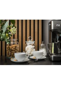 Tasse Creatable "Bistrot Weiss, Kaffeetasse Set 8-tlg", wei&szlig;, B:9cm H:6cm &Oslash;:9cm, Porzellan, Trinkgef&auml;&szlig;e, Tasse, Klassiker in Wei&szlig;, Der Allesk&ouml;nner