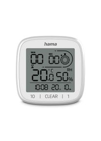 Badezimmeruhr Hama "Digitale Uhr "Zypern", spitzwassergesch&uuml;tzt, Wei&szlig;", wei&szlig;, Wanduhren, Badezimmeruhr, mit Saugnapf, zum Stellen und H&auml;ngen