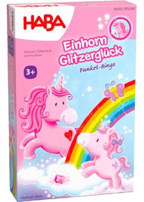 Spiel Haba "Einhorn Glitzergl&uuml;ck - Funkel-Bingo", bunt, Spiele, Kinder, Spiel, Made in Germany