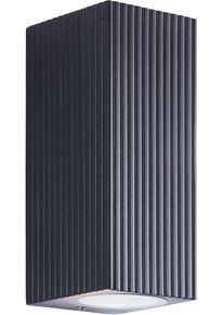 Au&szlig;en-Wandleuchte OTTO HOME "Jellina Up- & Down Light Wandlampe", schwarz, B:7,8cm H:16,5cm T:6,9cm, Leuchten, Au&szlig;en-Wandleuchte, GU10, IP44, Aluminium/Glas, Spot, Au&szlig;enlampe, Outdoor, schwarz