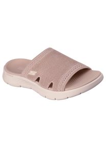 Pantolette Skechers "GO WALK FLEX SANDAL-", Damen, Gr. 40, rosa, Textil, Schuhe Pantolette, Sommerschuh, Strandschuh, Urlaubsschuh, Sandale mit Komfortfu&szlig;bett