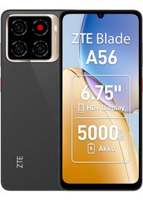 ZTE Smartphone "Blade A56", Energieeffizienz: A, schwarz (celestial schwarz), 64 GB, Mobiltelefone, Smartphone