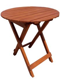 Gartentisch Garden Pleasure "HANFORD", braun (braun, holzoptik), B:45cm H:50cm T:45cm, Tische, Gartentisch