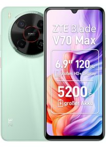 ZTE Smartphone "Blade V70 Max", Energieeffizienz: B, gr&uuml;n (lake gr&uuml;n), 128 GB, Mobiltelefone, Smartphone