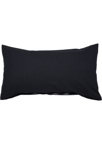 Kissenbezug Janine "PIANO 0125 31 80x80", schwarz, B:80cm L:40cm, Mako-Soft-Seersucker, Seersucker, Kissenbez&uuml;ge, Kissenbezug, mit Rei&szlig;verschluss