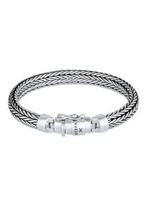 Armkette Kuzzoi "Armband Herren oxidiert Kastenverschluss 925 Silber" Gr. 230, silber, Armb&auml;nder, Herren, 230, Silber 925 (Sterlingsilber), Armkette