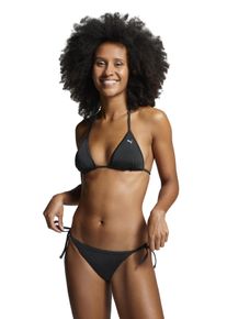 Triangel-Bikini-Top Puma "Puma SWIM WOMEN TRIANGLE TOP", Damen, Gr. M, N-Gr, schwarz, Obermaterial: 80% Polyamid, 20% Elasthan, Bikini-Oberteile Triangel-Bikini-Top, zum Binden, Neckholder