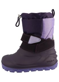 Barfu&szlig;schuh Lurchi "Jan Barefoot", Jungen, Gr. 29, lila (lila, flieder), Lederimitat, Textil, Schuhe Barfu&szlig;schuh, Barfu&szlig;schuh, Klettboots mit Warmfutter, Gr&ouml;&szlig;enschablone zum Download