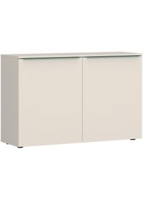Kommode Tom Tailor HOME, light taupe, B:110cm H:74cm T:42cm, Holzwerkstoff, Melamin, Spanplatte, Sideboards, Kommode, Sideboard mit 2 T&uuml;ren, Softclose,viel Stauraum mit Farbkick