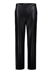 Marlene-Hose Betty Barclay "Marlene-Hose mit Taschen", Damen, Gr. 46, EURO, schwarz, Obermaterial: 50% Polyurethan PU. 50% Polyester PES., Hosen Marlene-Hose