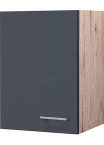 H&auml;ngeschrank Flex-Well "Morena", grau (basaltgrau, san remo eiche), B:40cm H:54,8cm T:32cm, Holzwerkstoff, Schr&auml;nke, H&auml;ngeschrank, (B x H x T) 40 x 54,8 x 32 cm