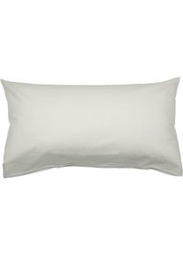 Kissenbezug Janine "PIANO 0125 31 80x80", grau (platinfarben), B:80cm L:40cm, Mako-Soft-Seersucker, Seersucker, Kissenbez&uuml;ge, Kissenbezug, mit Rei&szlig;verschluss