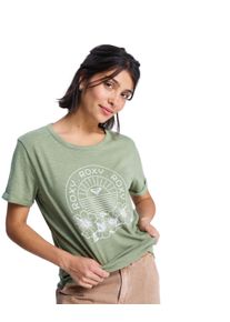 Oversize-Shirt Roxy "Oceanwave Regular Slub", Damen, Gr. XS, gr&uuml;n (oil gr&uuml;n), Obermaterial: 60% Walkfrottier, 40% Microfaser;, Shirts Oversize-Shirt