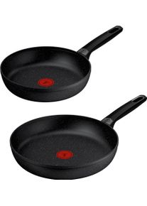Pfannen-Set Tefal "Excell'Cook", schwarz, Pfannen, Pfannen-Set, leistungsstarke Antihaftbeschichtung, Induktion, metallspatelsicher