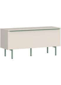 Lowboard Tom Tailor HOME, light taupe, B:110cm H:59cm T:42cm, Holzwerkstoff, Melamin, Spanplatte, Sideboards, Lowboard, Lowboard mit Breite 110 cm, viel Stauraum mit besonderem Farbkick