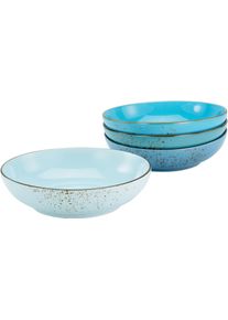 Schale Creatable "NATURE COLLECTION", blau, &Oslash;:22,5cm, Steinzeug, Sch&uuml;sseln, Schale, Servierschale, Naturfarben, &Oslash; 22,5 cm