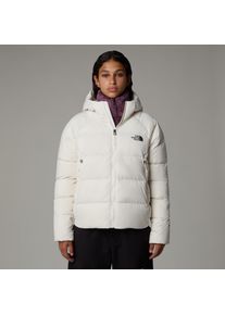 Daunenjacke The North Face "W HYALITE DOWN HOODIE - EU", Damen, Gr. S (36), wei&szlig; (wei&szlig; dune), Steppware, Obermaterial: 100% Nylon. Wattierung: 80% Daunen, 20% Federn, unifarben, h&uuml;ftlang, hoch geschlossener Ausschnitt, Raglan&auml;rmel eingefasste Kante, Jacken Daunenjacke, atmungsaktiv, windabweisend, mit angeschnittener Kapuze
