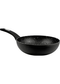 CS SOLINGEN Wok CARL SCHMIDT SOHN "Marburg", schwarz, H:7,5cm &Oslash;:28cm, Pfannen, Wok, Induktion, &Oslash; 28 cm